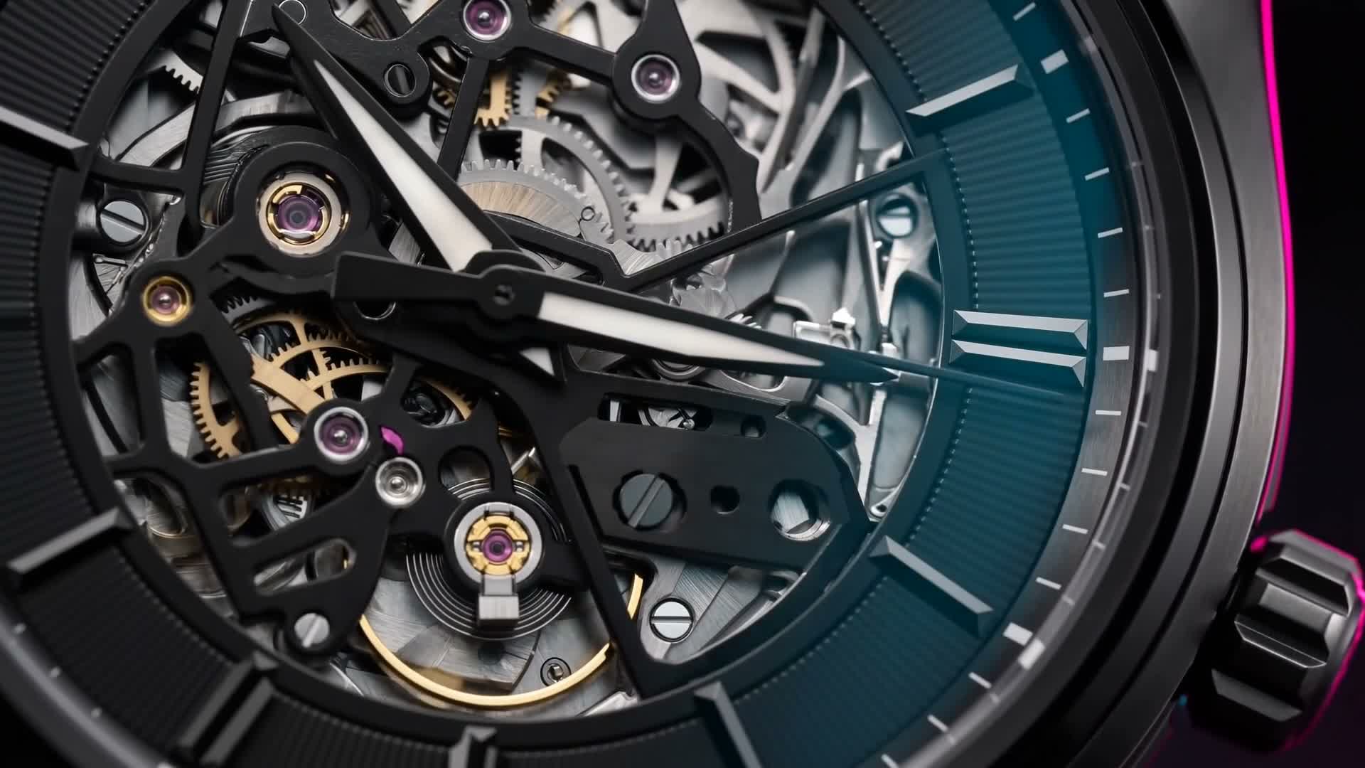 Makro- und Produktaufnahme der KI-Joker Uhr